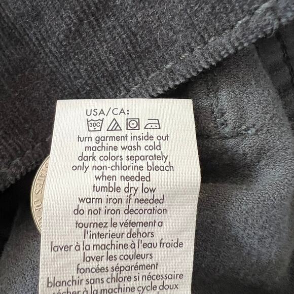 Calvin Klein Womens Straight Leg Corduroys Dark Green Size 8 Boho Goblincore - Picture 7 of 9